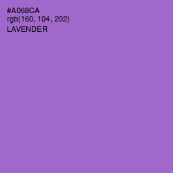 #A068CA - Lavender Color Image