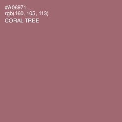 #A06971 - Coral Tree Color Image