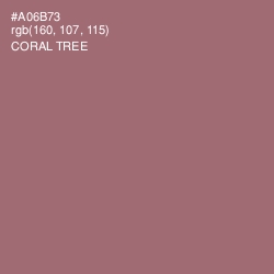 #A06B73 - Coral Tree Color Image