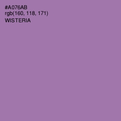 #A076AB - Wisteria Color Image