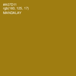 #A07D11 - Mandalay Color Image