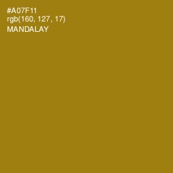 #A07F11 - Mandalay Color Image