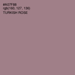 #A07F88 - Turkish Rose Color Image