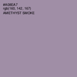 #A08EA7 - Amethyst Smoke Color Image