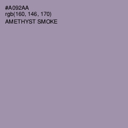 #A092AA - Amethyst Smoke Color Image