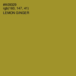 #A09329 - Lemon Ginger Color Image