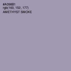 #A098B1 - Amethyst Smoke Color Image