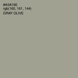 #A0A190 - Gray Olive Color Image