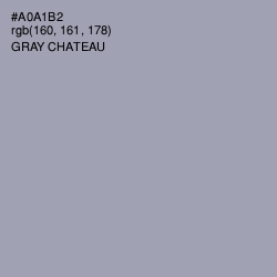 #A0A1B2 - Gray Chateau Color Image