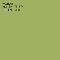 #A0B061 - Green Smoke Color Image