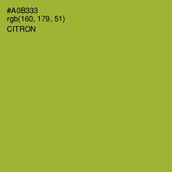 #A0B333 - Citron Color Image