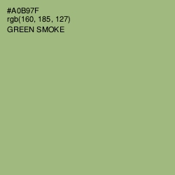 #A0B97F - Green Smoke Color Image