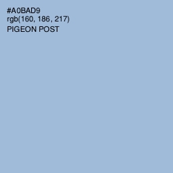 #A0BAD9 - Pigeon Post Color Image