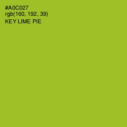 #A0C027 - Key Lime Pie Color Image