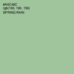 #A0C49C - Spring Rain Color Image