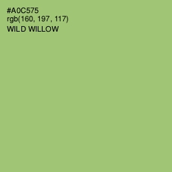#A0C575 - Wild Willow Color Image
