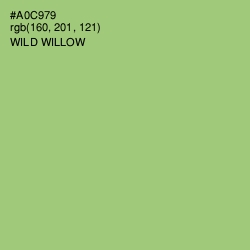 #A0C979 - Wild Willow Color Image