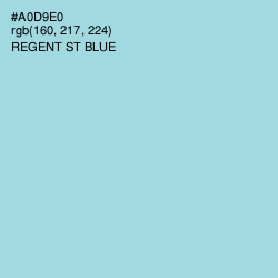 #A0D9E0 - Regent St Blue Color Image