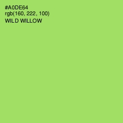 #A0DE64 - Wild Willow Color Image