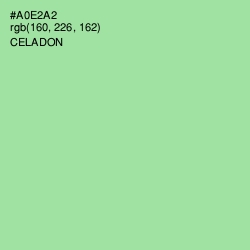 #A0E2A2 - Celadon Color Image