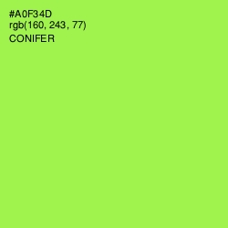 #A0F34D - Conifer Color Image