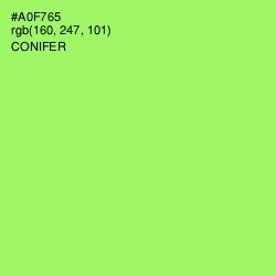 #A0F765 - Conifer Color Image