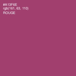 #A13F6E - Rouge Color Image