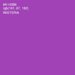 #A143B6 - Wisteria Color Image
