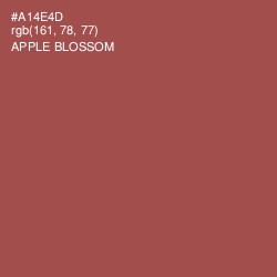 #A14E4D - Apple Blossom Color Image