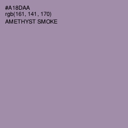 #A18DAA - Amethyst Smoke Color Image