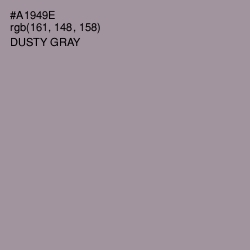 #A1949E - Dusty Gray Color Image