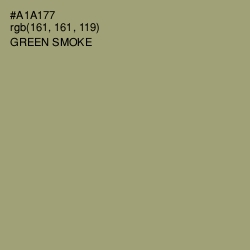 #A1A177 - Green Smoke Color Image