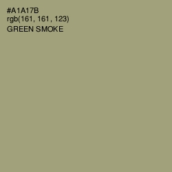 #A1A17B - Green Smoke Color Image