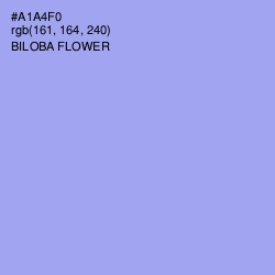 #A1A4F0 - Biloba Flower Color Image