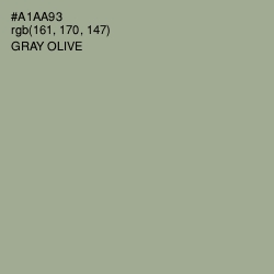 #A1AA93 - Gray Olive Color Image