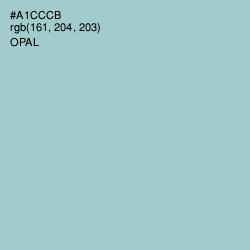 #A1CCCB - Opal Color Image