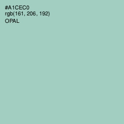 #A1CEC0 - Opal Color Image