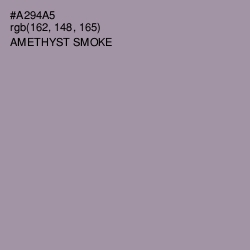#A294A5 - Amethyst Smoke Color Image