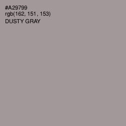 #A29799 - Dusty Gray Color Image