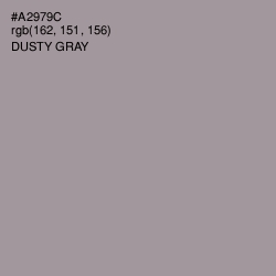 #A2979C - Dusty Gray Color Image