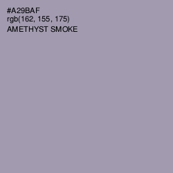 #A29BAF - Amethyst Smoke Color Image