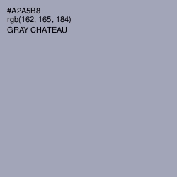 #A2A5B8 - Gray Chateau Color Image