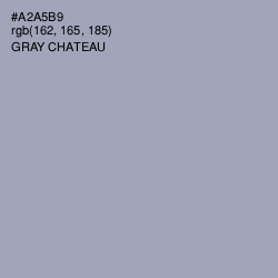 #A2A5B9 - Gray Chateau Color Image