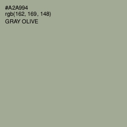 #A2A994 - Gray Olive Color Image
