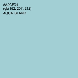 #A2CFD4 - Aqua Island Color Image