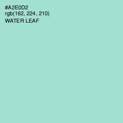 #A2E0D2 - Water Leaf Color Image