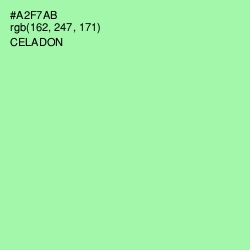 #A2F7AB - Celadon Color Image