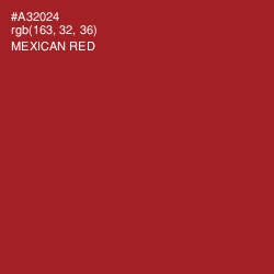 #A32024 - Mexican Red Color Image