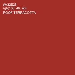 #A32E28 - Roof Terracotta Color Image