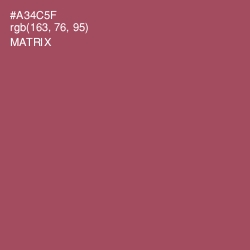 #A34C5F - Matrix Color Image